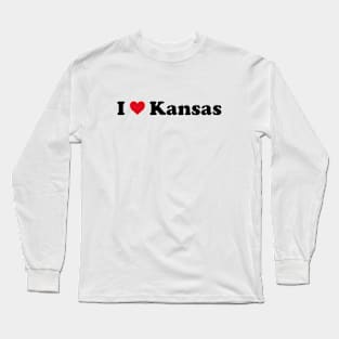 I Love Kansas Long Sleeve T-Shirt